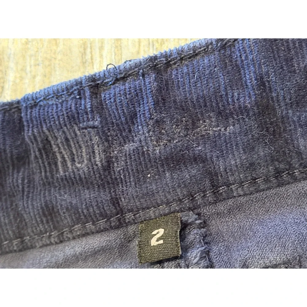 Kut‎ from the Kloth Corduroy Pants 2 Navy Blue Slim Straight KP488 Diana Skinny